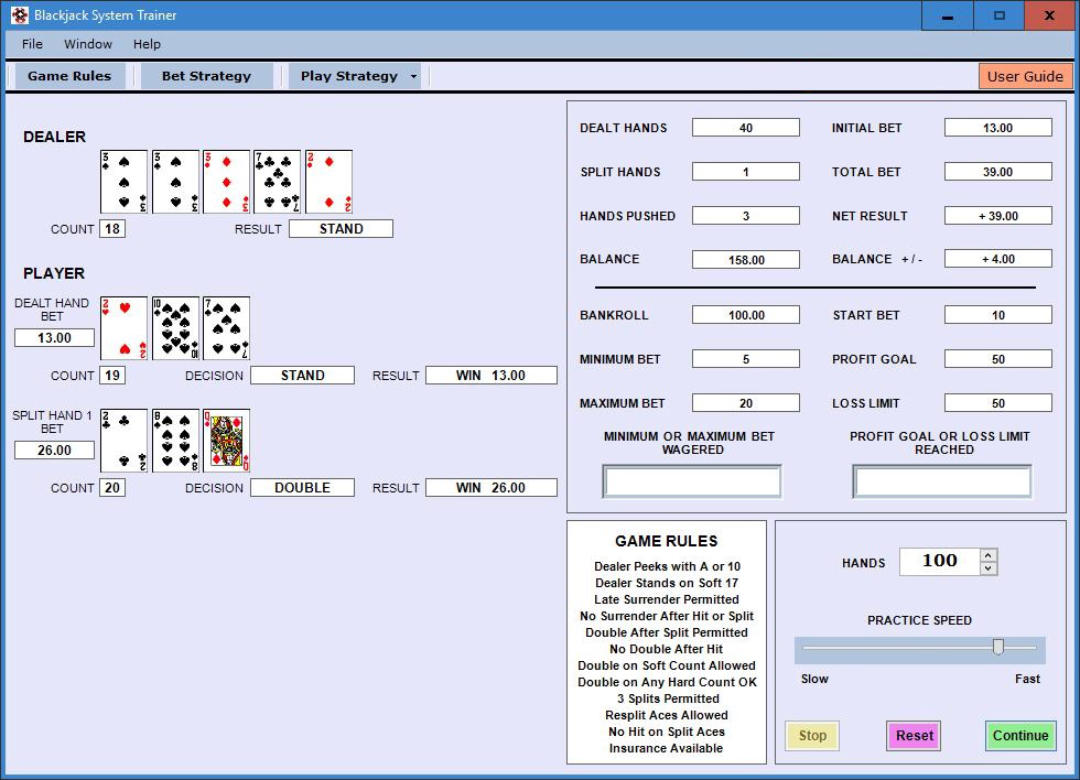 Blackjack Software